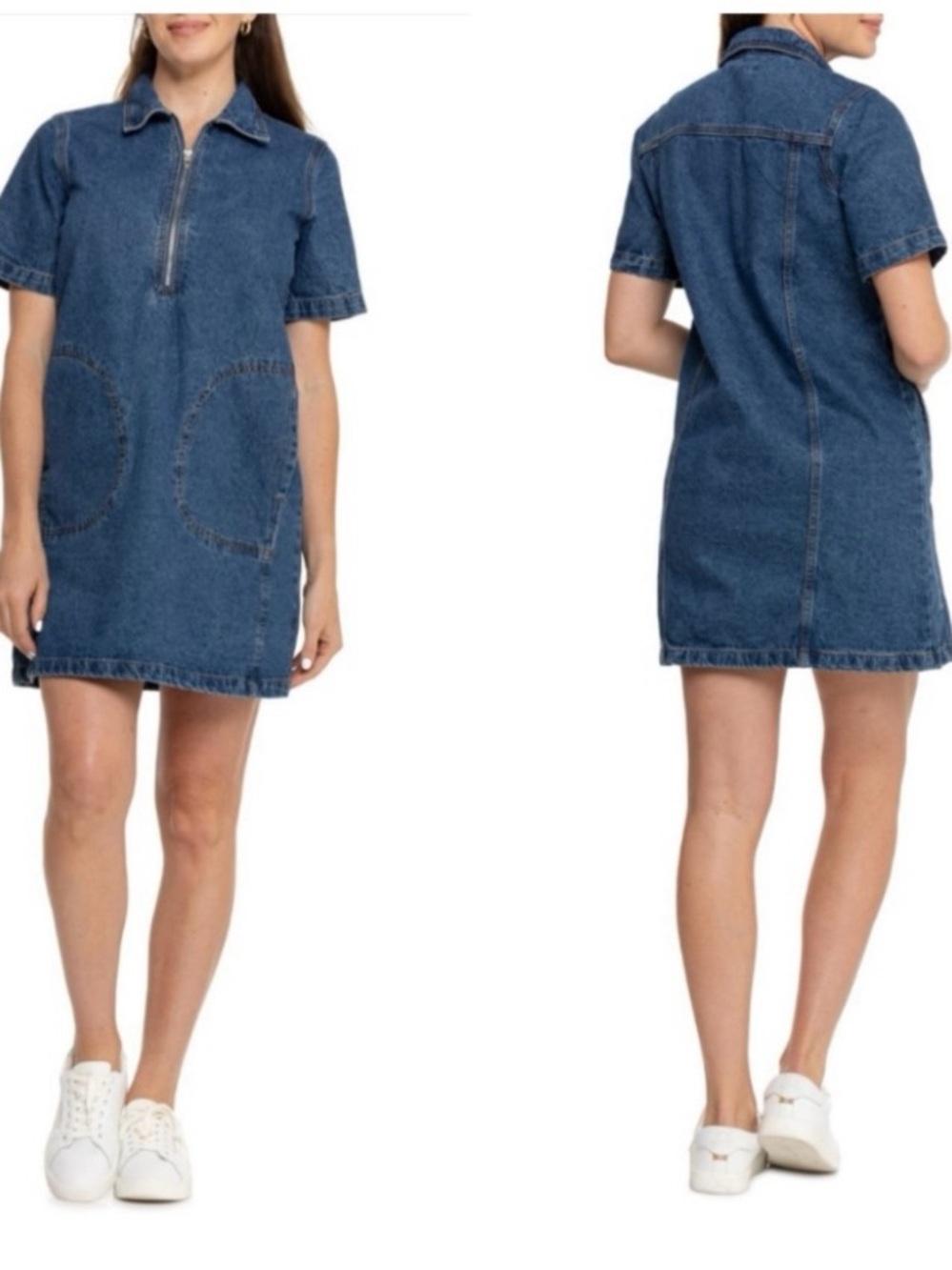 Blank NYC Denim Mini Dress in Blue